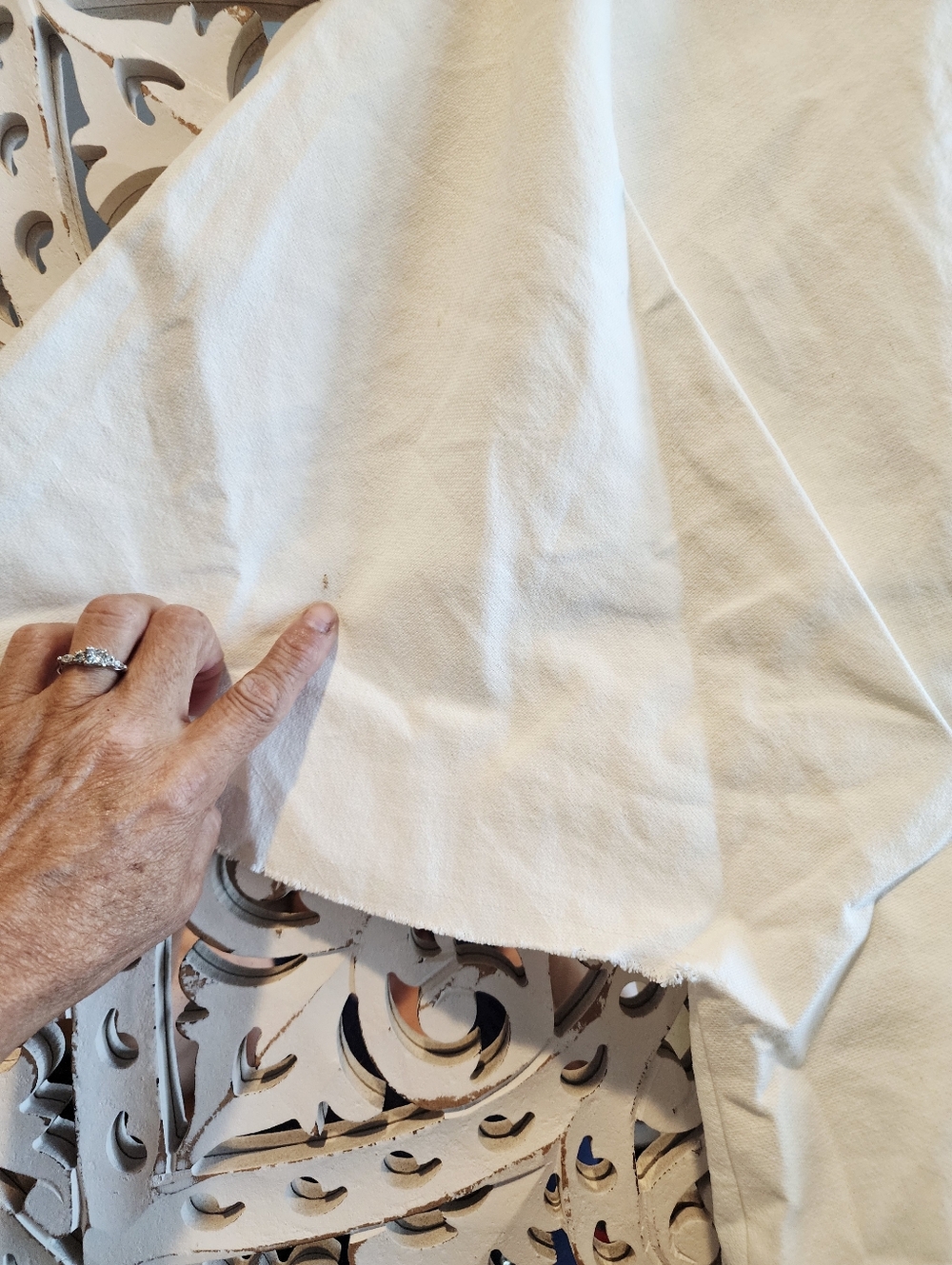 ARRANGE WHITE CURVE PLEATED CINCHED WAIST TEE UNDONE HEM NWT SIZE 14 - Picture 9 of 16